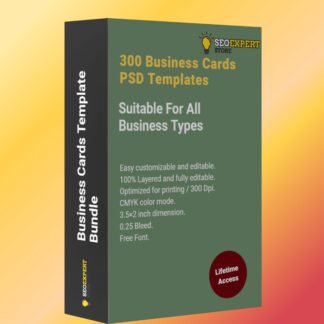 300 Business Cards PSD Templates