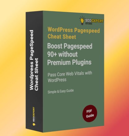 WordPress PageSpeed Cheat Sheet